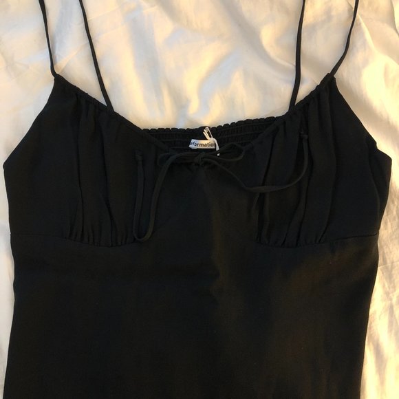 REFORMATION Cove Top Black Size 12 - Picture 2 of 6